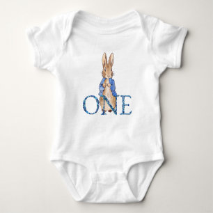 Body Para Bebé Conejo clásico con chaqueta azul para Primer Cumpl