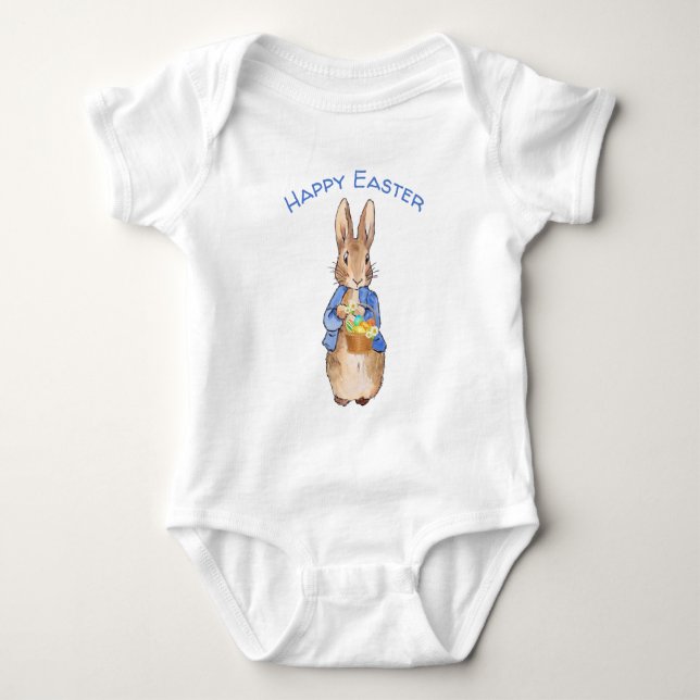 Body Para Bebé conejo clásico de Pascua (Anverso)