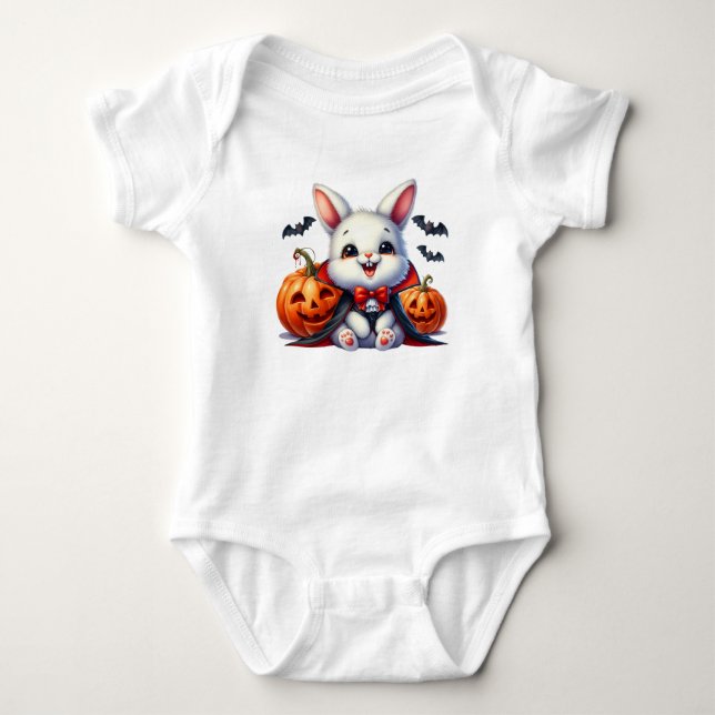Body Para Bebé Conejo Cute Halloween (Anverso)