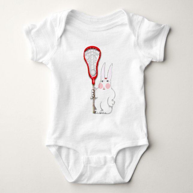 Body Para Bebé Conejo de Lacrosse (Anverso)