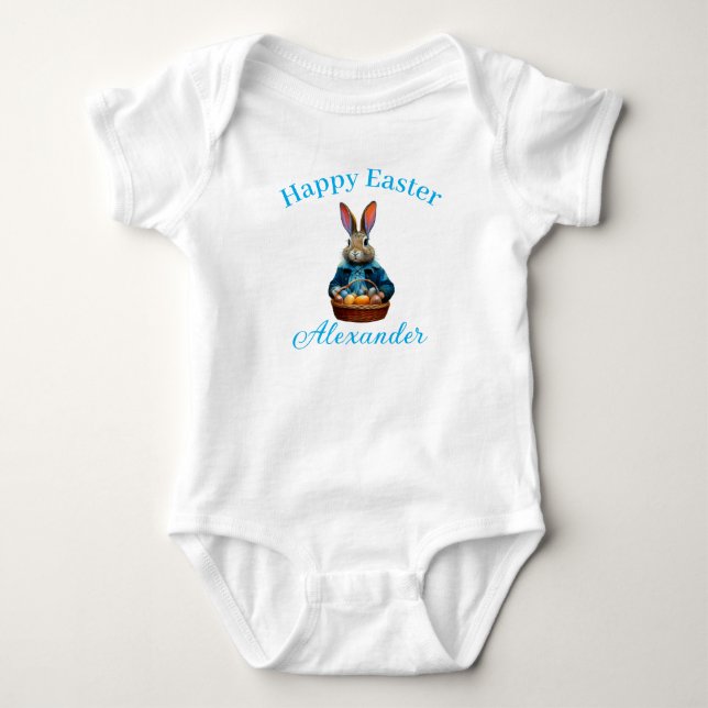 Body Para Bebé Conejo de Pascua  (Anverso)