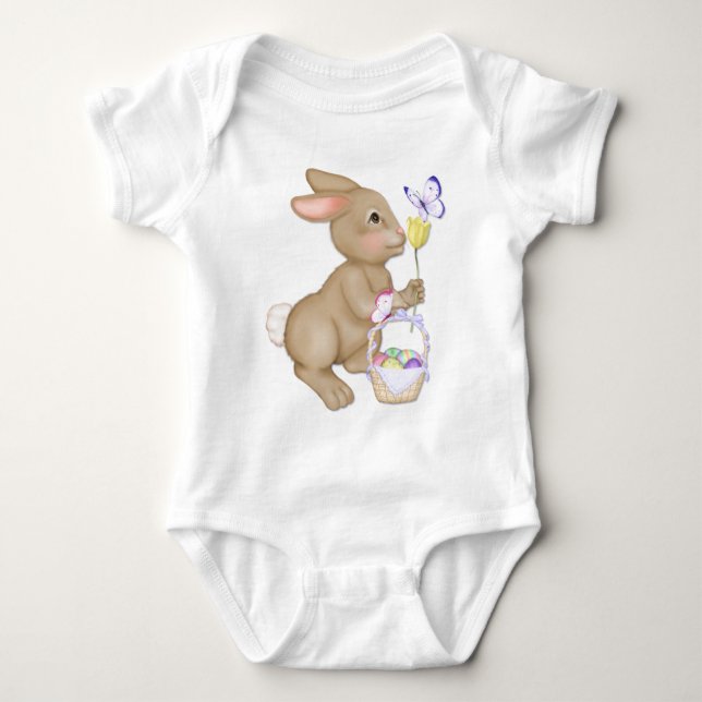 Body Para Bebé Conejo de Pascua (Anverso)