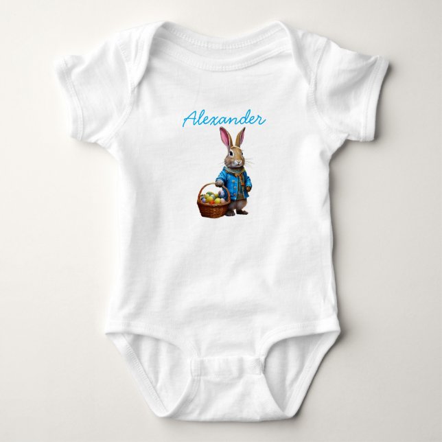 Body Para Bebé Conejo de Pascua  (Anverso)