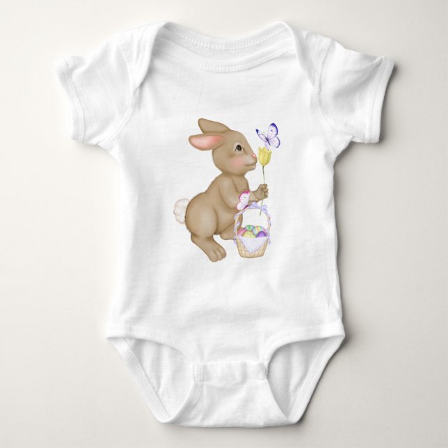 Body Para Bebé Conejo de Pascua (Anverso)