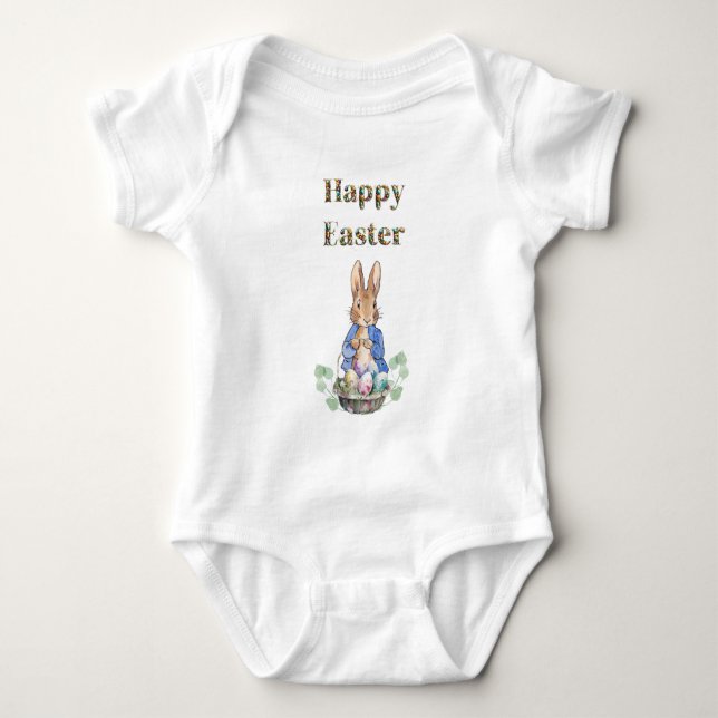 Body Para Bebé conejo de Pascua (Anverso)