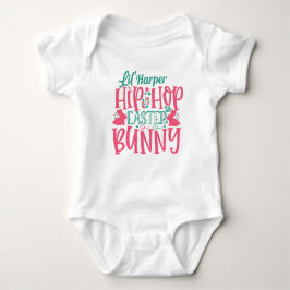 Body Para Bebé Conejo de Pascua personalizado AÑADIR NOMBRE Lil H