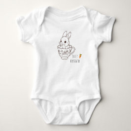 Body Para Bebé Conejo de Pascua personalizado para el primer año
