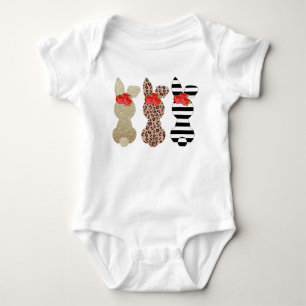 Body Para Bebé Conejo de Pascua Trio Trajes para bebés