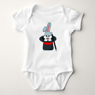 Body Para Bebé Conejo en la magia con la mano y el Gorra