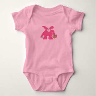 Body Para Bebé Conejo rosa de Pascua -
