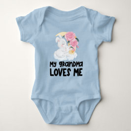 Body Para Bebé Conejos de Rosas Rosadas🌹 A Mi Abuela Me Ama