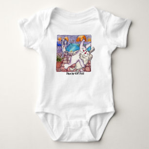 Body Para Bebé Conejos personalizados "Saltan al borde del estanq