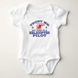 Body Para Bebé Confía En Mi Papá Es Un Piloto De Helicópteros