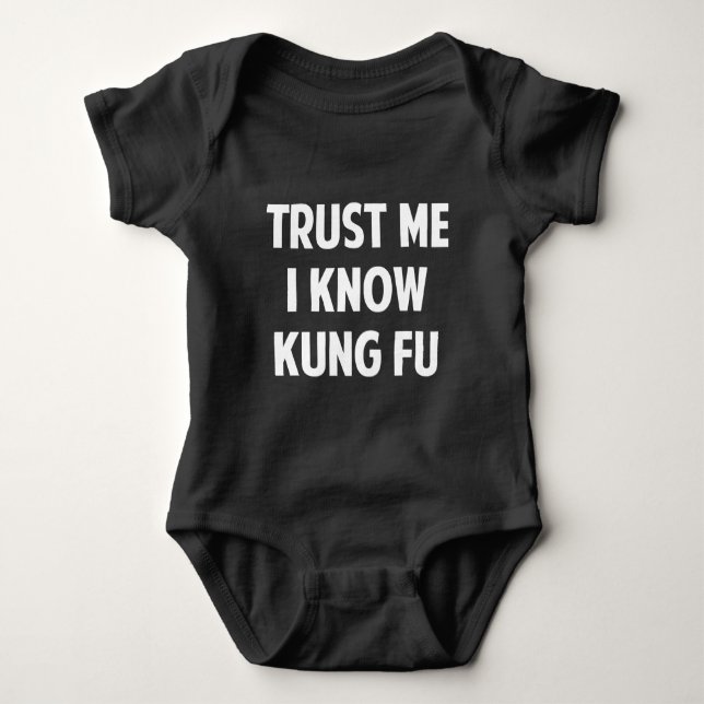 Body Para Bebé Confía en mí que conozco a Kung Fu (Anverso)