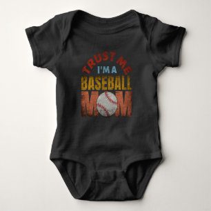 BODY PARA BEBÉ CONFÍA EN MÍ SOY UNA MAMÁ DE BÉISBOL