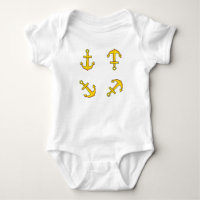 Conjunto de anclaje de barco de oro del personaliz
