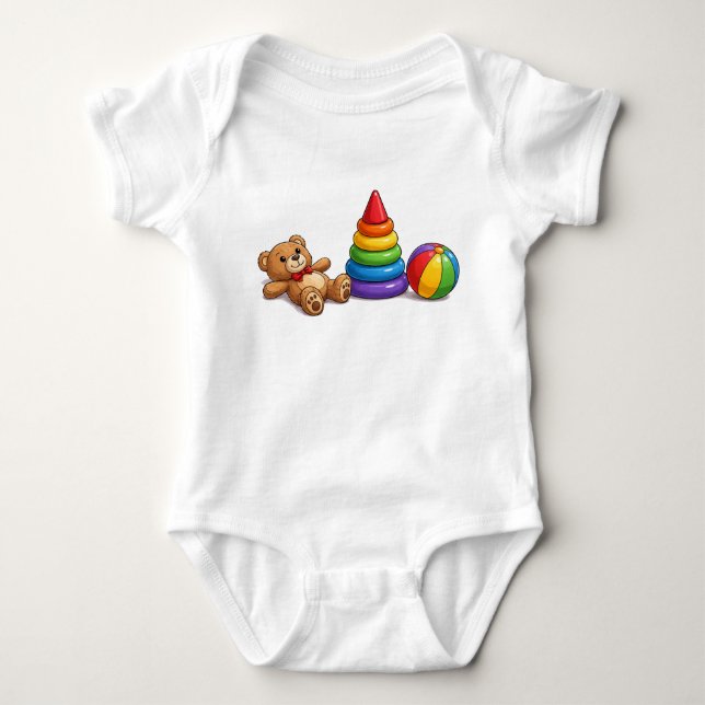 Body Para Bebé Conjunto de Juguetes Clásicos para Bebé (Anverso)