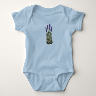 Body Para Bebé Conjunto de lavanda y salvia Bodysuit para bebé