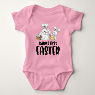 Body Para Bebé Conjunto de Pascua para niñas recién nacidas Bunny