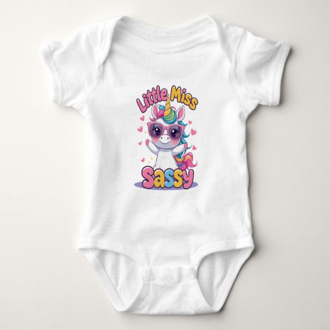 Body Para Bebé Conjunto para Bebé Little Miss Sassy - Lindísimo U (Anverso)