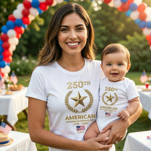 Body Para Bebé Conmemorativo 1776–2026 Patrimonio Americano 250º