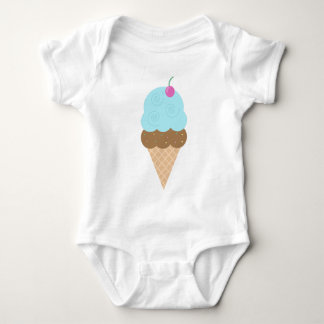Body Para Bebé Cono de helado azul