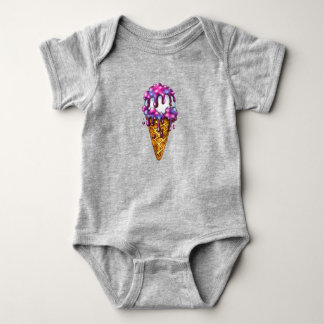 Body Para Bebé Cono de helado de galaxia