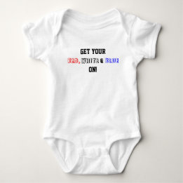 Body Para Bebé Consigue tu azul blanco rojo en USA Baby