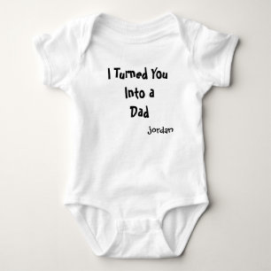Body Para Bebé Convirtieron en un padre Bodysuit para bebé   Firs