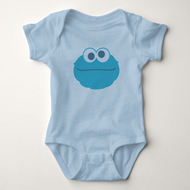 Body Para Bebé Cookie Monster Baby Big Face (Anverso)