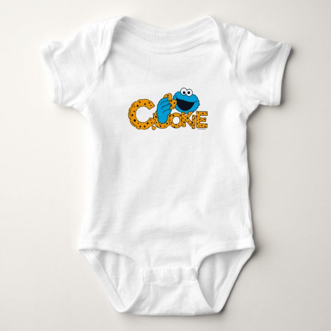 Body Para Bebé Cookie Monster | Cookie! (Anverso)