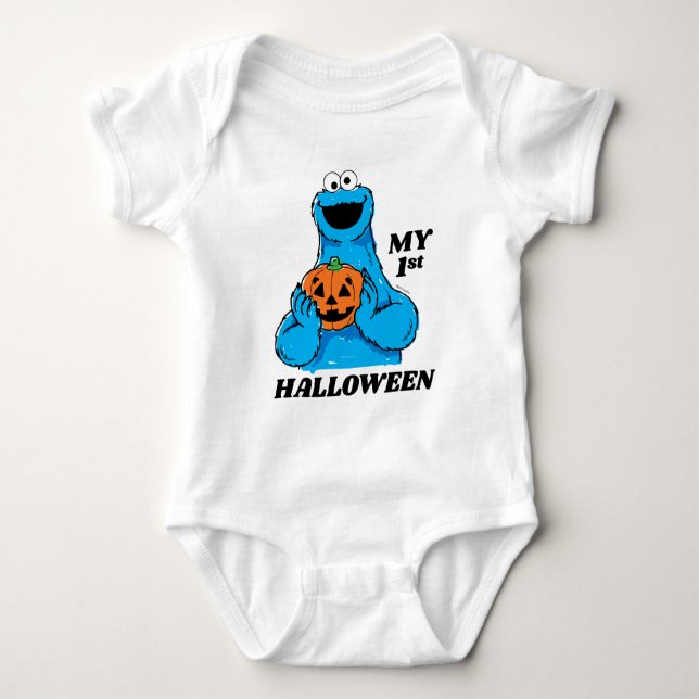 Body Para Bebé Cookie Monster - Mi primer Halloween (Anverso)