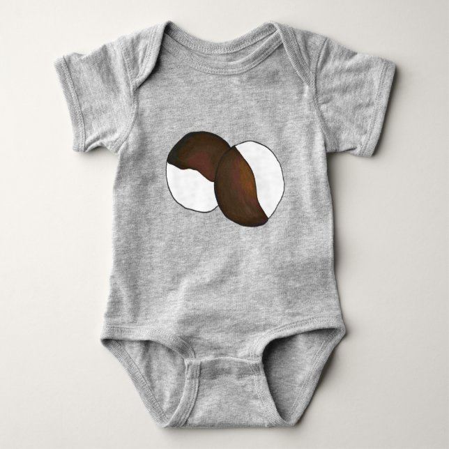 Body Para Bebé Cookies NYC New York City Black and White Cookie (Anverso)