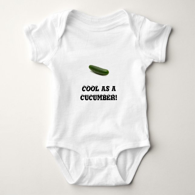 Body Para Bebé Cool as a cucumber (Anverso)