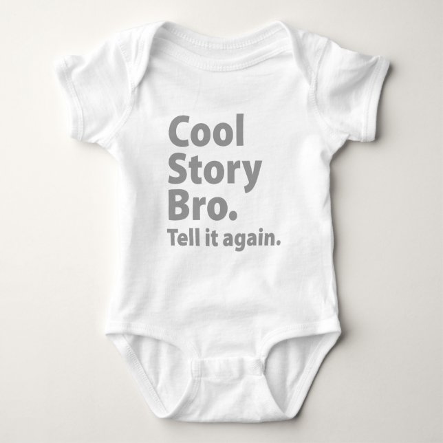 Body Para Bebé Cool Story Bro (Anverso)
