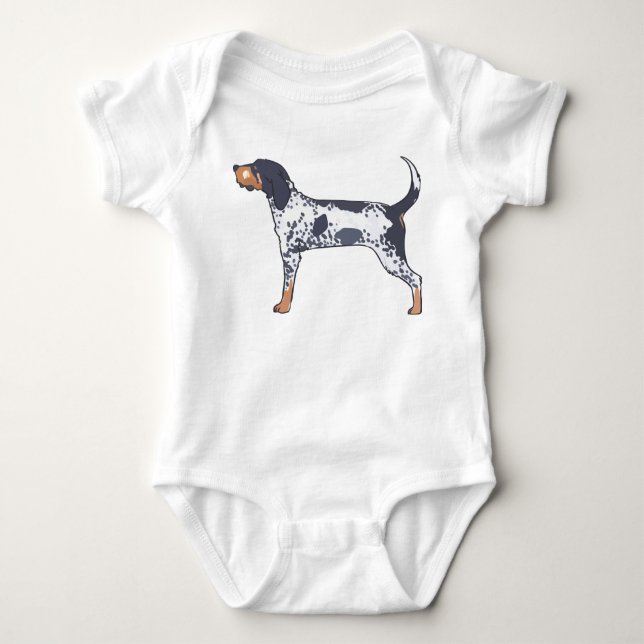Body Para Bebé Coonhound Bluetick (Anverso)