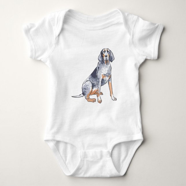 Body Para Bebé Coonhound Bluetick (Anverso)