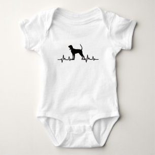 Body Para Bebé Coonhound Heartbeat