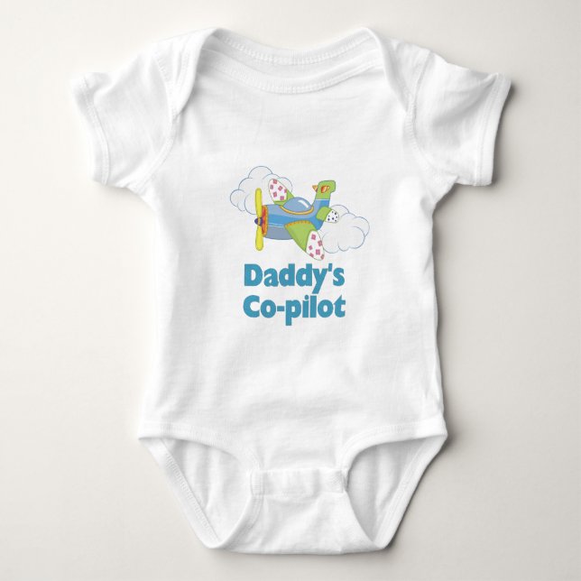 Body Para Bebé Copilot Boy de papá (Anverso)