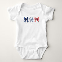 Coquetas rojas blancas y azules