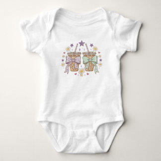 Body Para Bebé Coquette Floral Iced Coffee Baby Bodysuit | Trendy