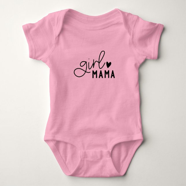 Body Para Bebé Corazón Cursivo Mamá Orgullo (Anverso)
