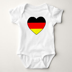 Body Para Bebé “corazón de Alemania” Babybody Bio fútbol MUNDIAL