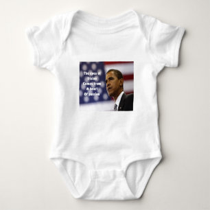 Body Para Bebé Corazón de la pasión de Barack Obama