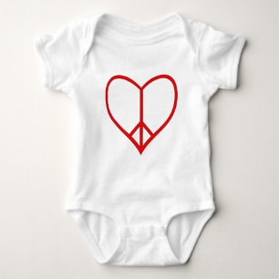 Body Para Bebé Corazón de la Paz