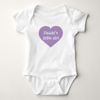 Body Para Bebé Corazón de lavanda de niñas de papá