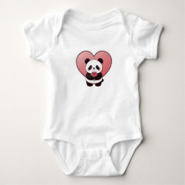 Body Para Bebé Corazón de Panda Dulce