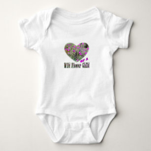 Body Para Bebé Corazón de un niño de Flor Silvestre