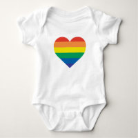 Corazón del bebé del arco iris