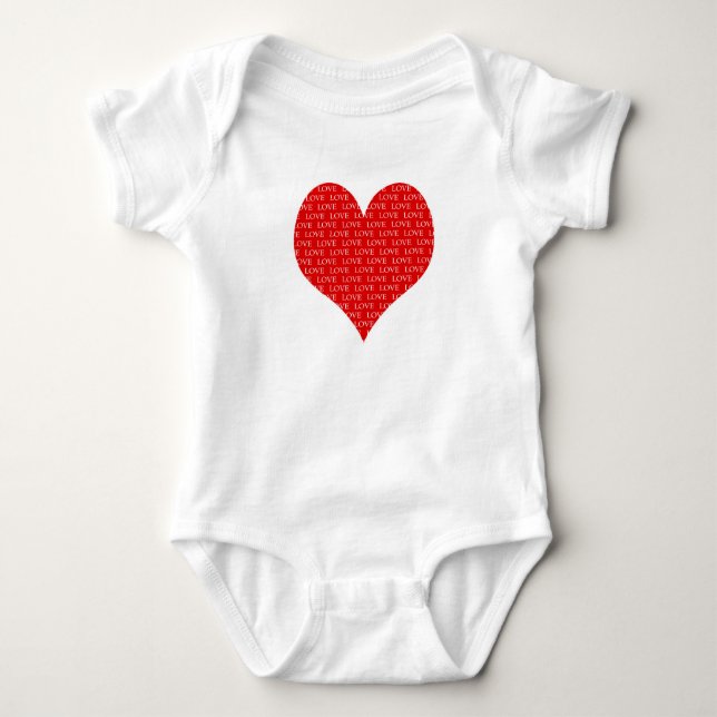 Body Para Bebé Corazón del Día de San Valentín (Anverso)